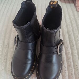 Dr. Martens 2976 Buckle Pull Up Leather Chelsea Boots